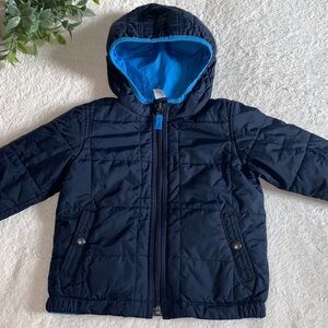 GAP Baby Navy Blue Hooded Blue Jacket EUC 12-18M
